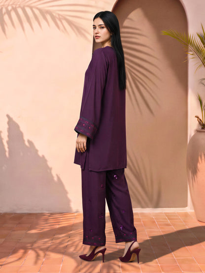 2 Piece Premium Silk Suit- Embroidered (Pret)