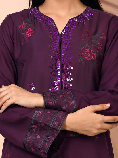 2 Piece Premium Silk Suit- Embroidered (Pret)