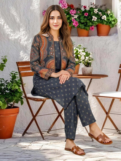 2 Piece Lawn Suit- Embroidered (Pret)