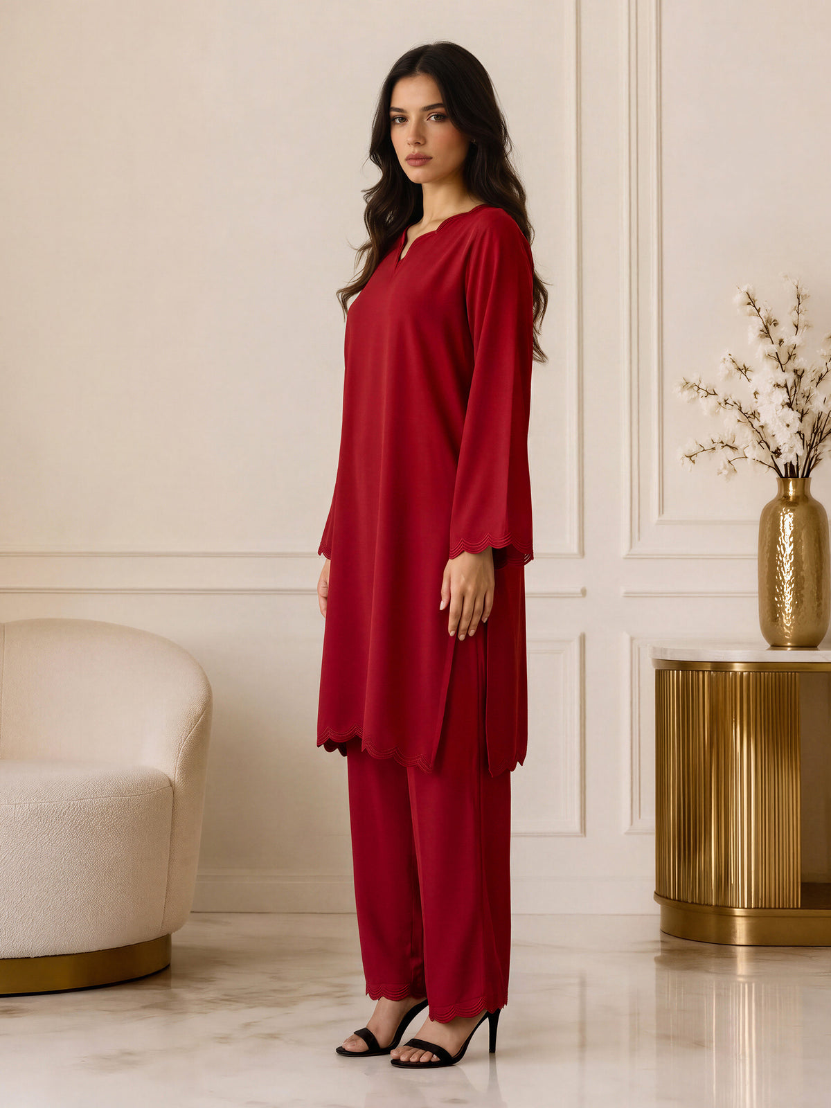 2 Piece Silk Premium Suit (Pret)