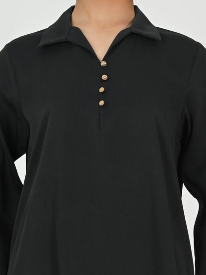 Collared Demin Top
