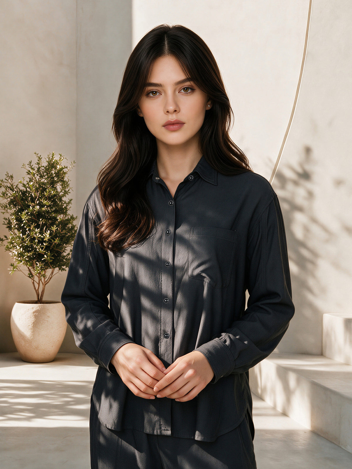 Chambray Top