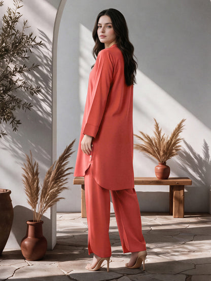 2 Piece Blended Marina Suit (Pret)