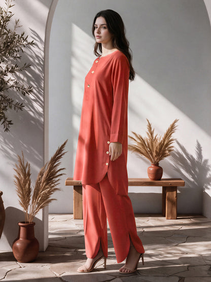 2 Piece Blended Marina Suit (Pret)