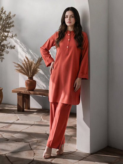2 Piece Blended Marina Suit (Pret)