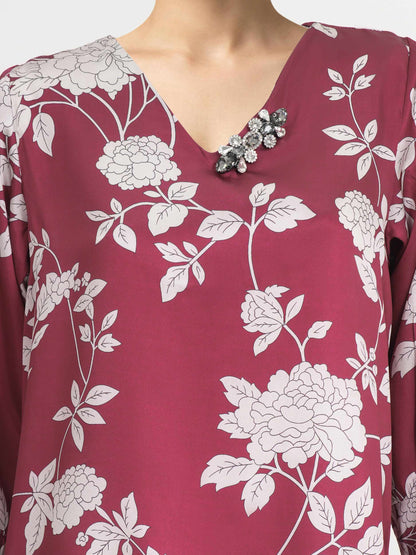 2 Piece Silk Suit- Embellished (Pret)