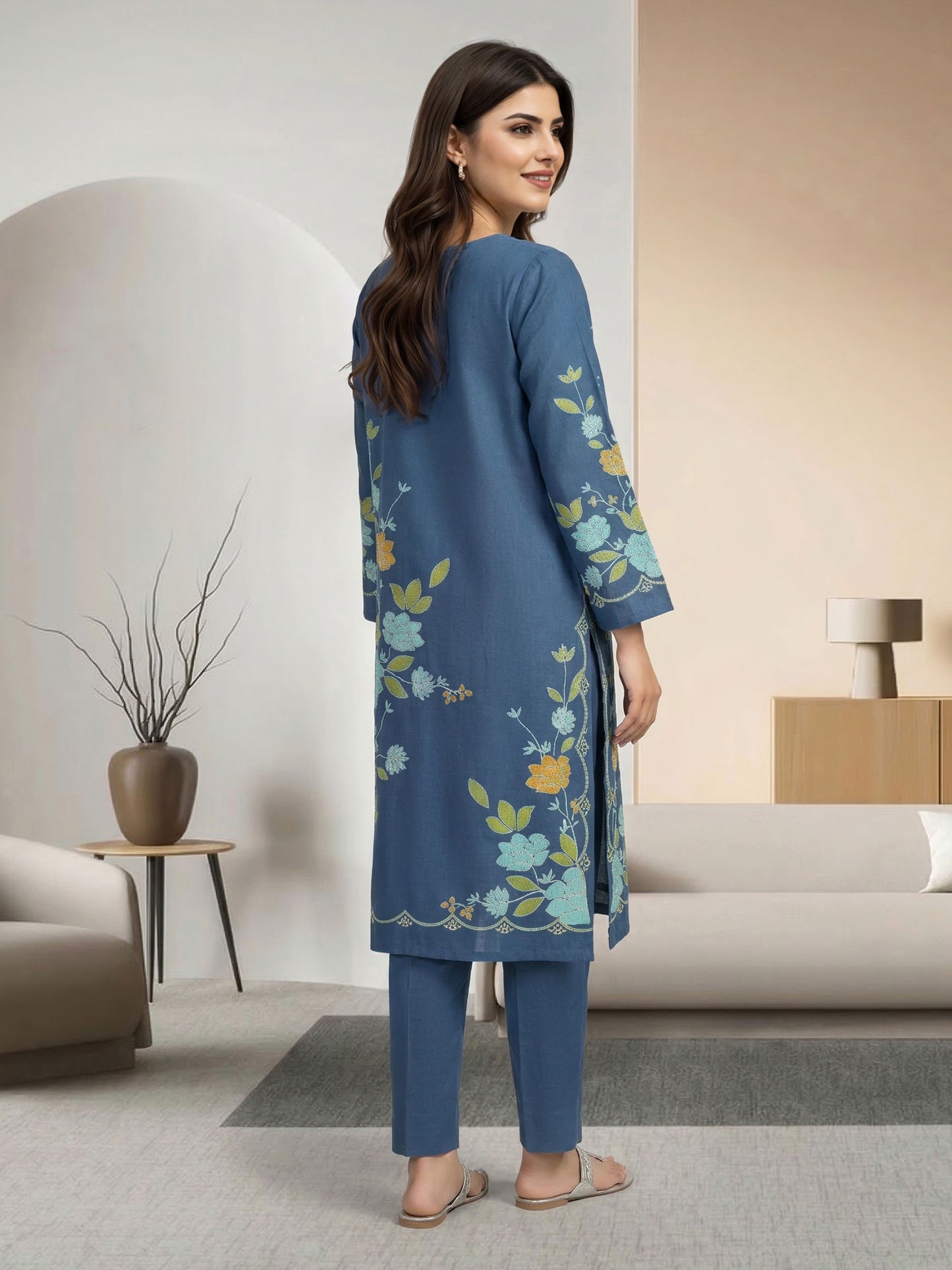 2 Piece Cambric Suit (Pret)