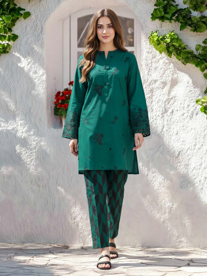 2 Piece Lawn Suit- Embroidered (Pret)