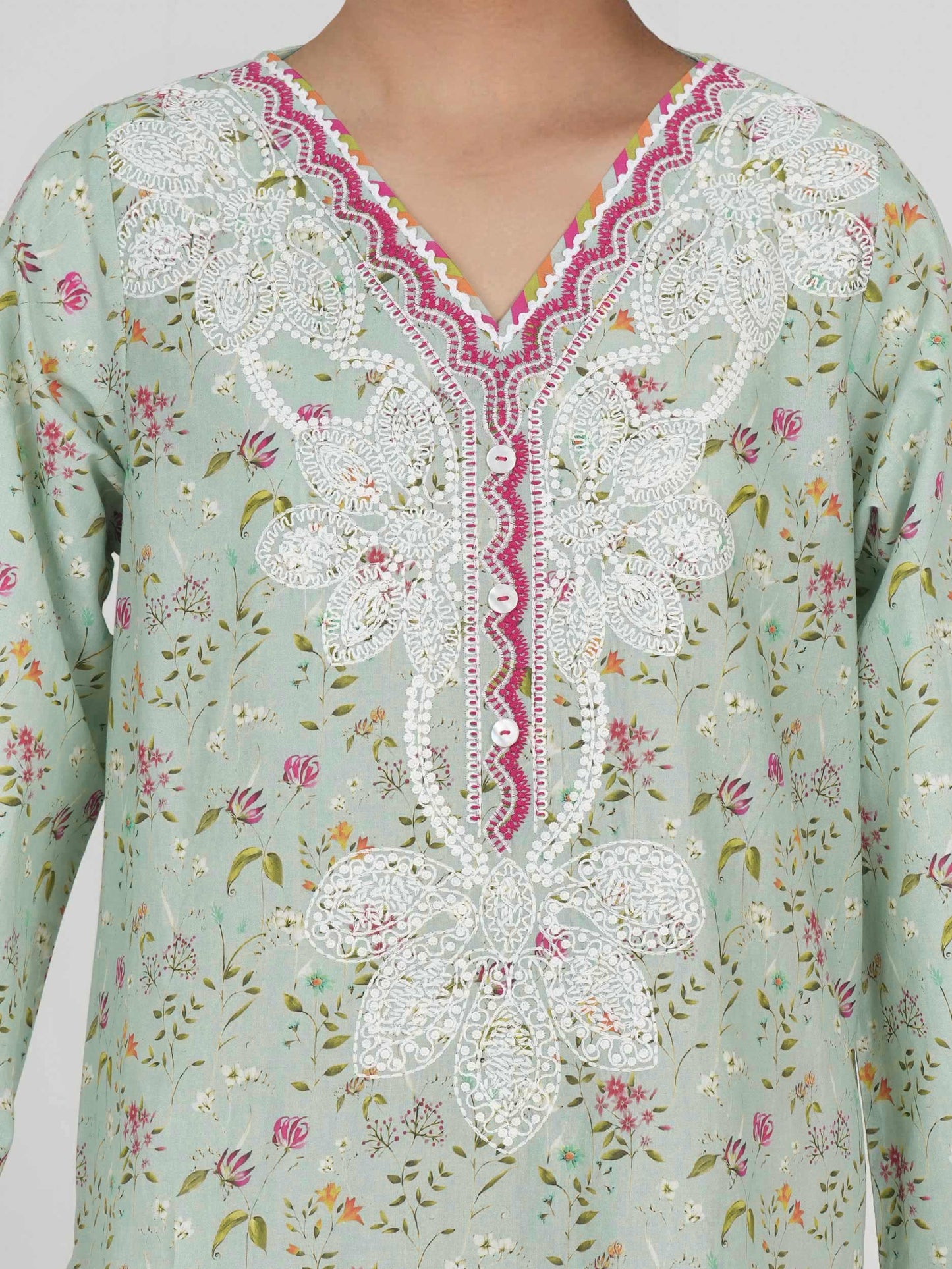 Cambric Shirt- Embroidered (Pret)