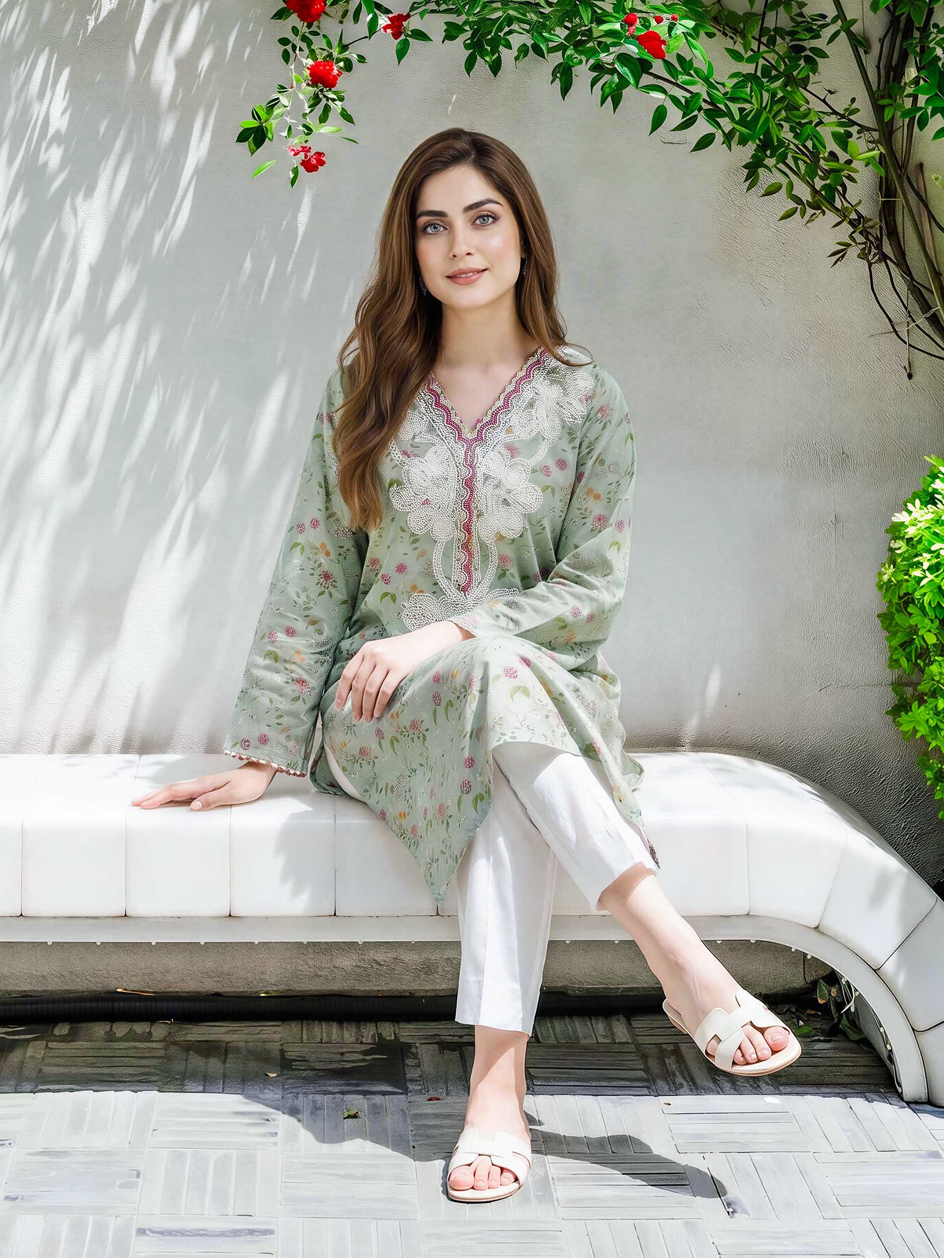Cambric Shirt- Embroidered (Pret)