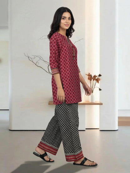 2 Piece Lawn Slub Suit (Pret)