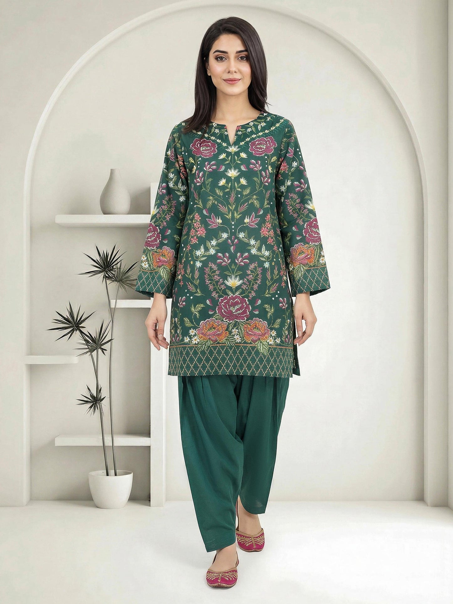 2 Piece Lawn Suit (Pret)