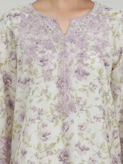 3 Piece Lawn Suit- Embroidered (Pret)