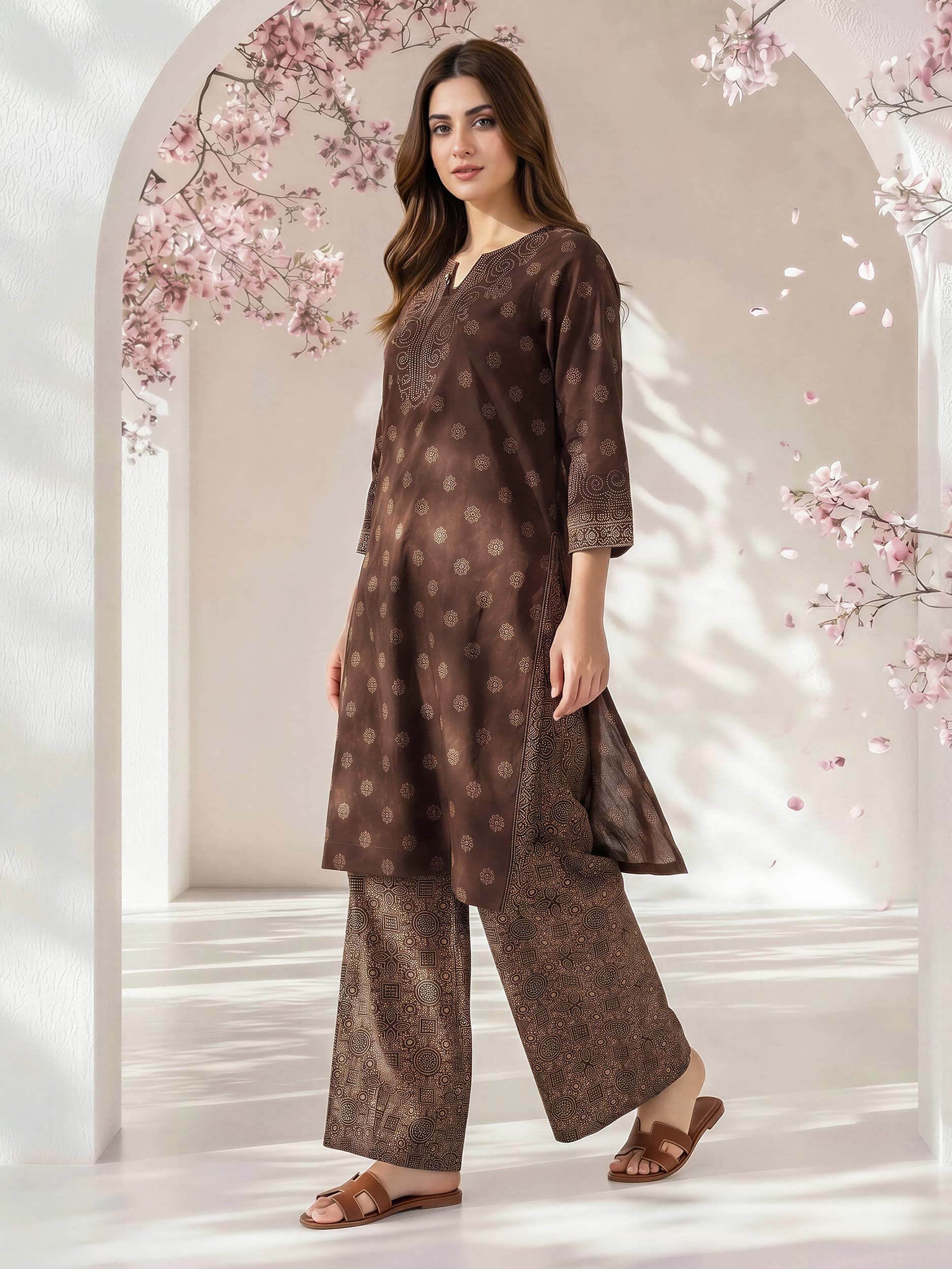 2 Piece Lawn Suit- Embroidered (Pret)