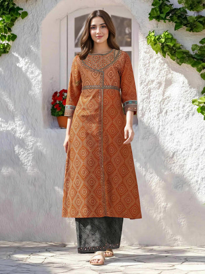 2 Piece Lawn Suit- Embroidered (Pret)