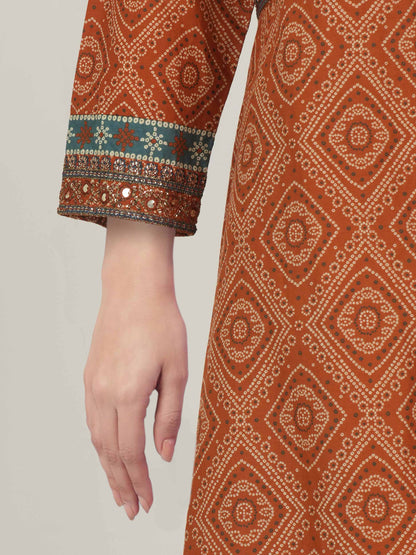 2 Piece Lawn Suit- Embroidered (Pret)