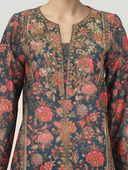 3 Piece Lawn Suit- Embroidered (Pret)