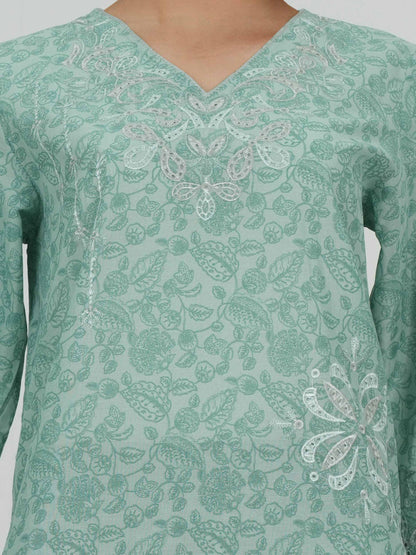 3 Piece Lawn Suit- Embroidered (Pret)