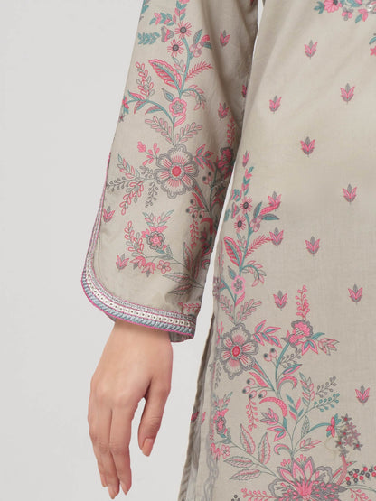 3 Piece Lawn Suit- Embroidered (Pret)