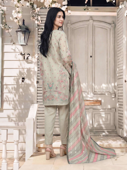 3 Piece Lawn Suit- Embroidered (Pret)