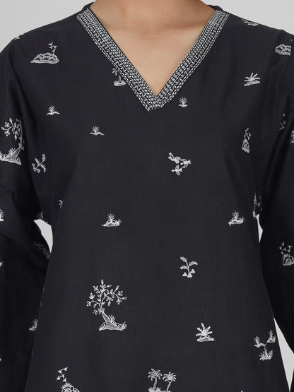 2 Piece Lawn Suit- Embroidered (Pret)