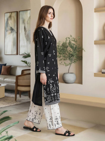2 Piece Lawn Suit- Embroidered (Pret)
