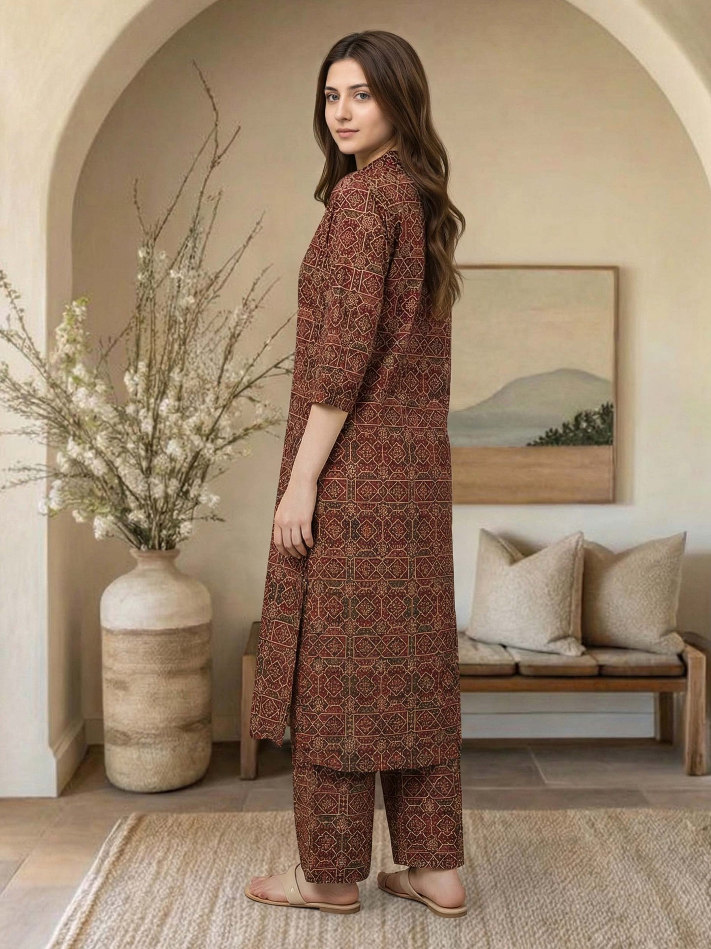 2 Piece Lawn Suit (Pret)