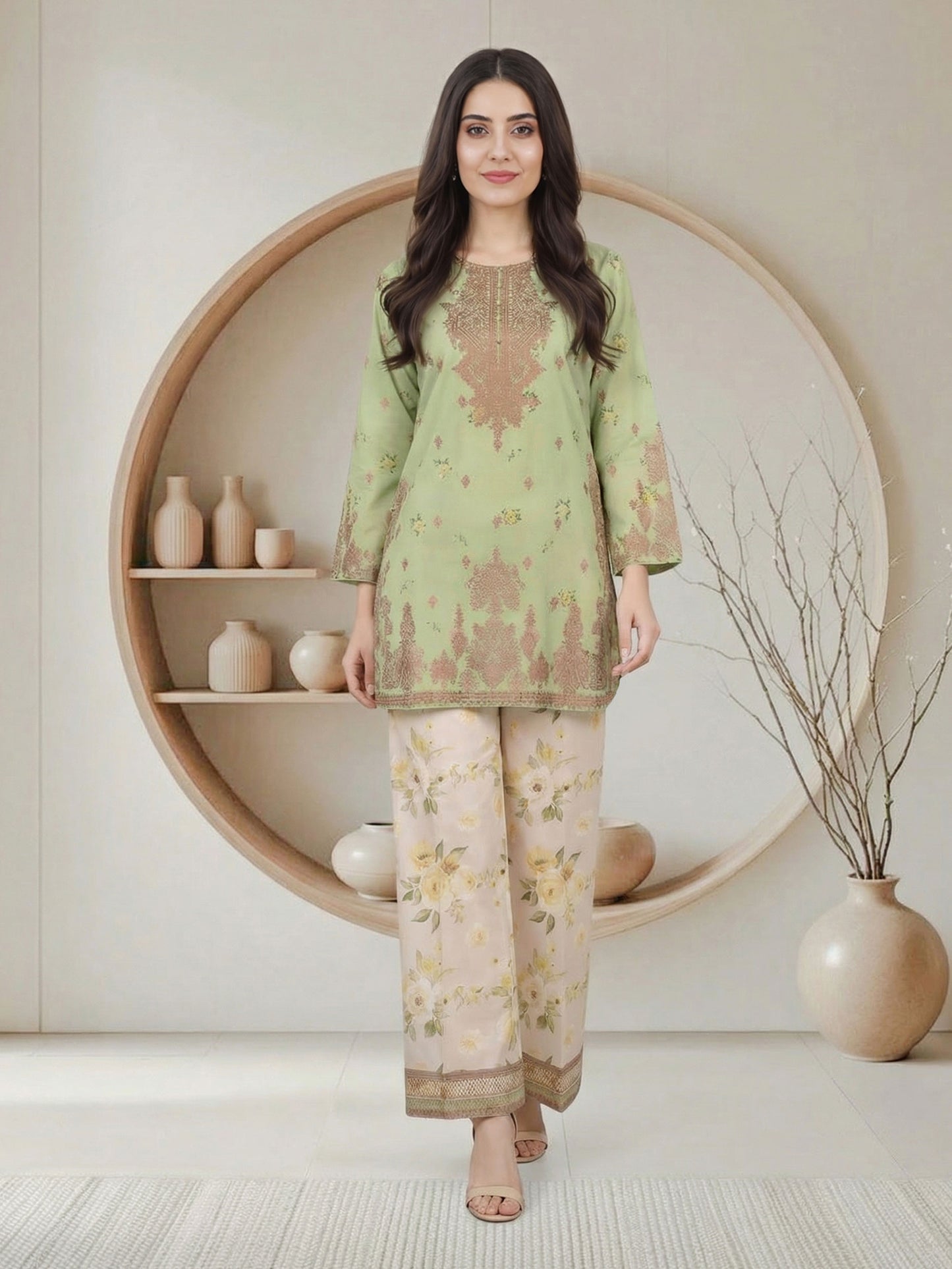 2 Piece Lawn Suit (Pret)