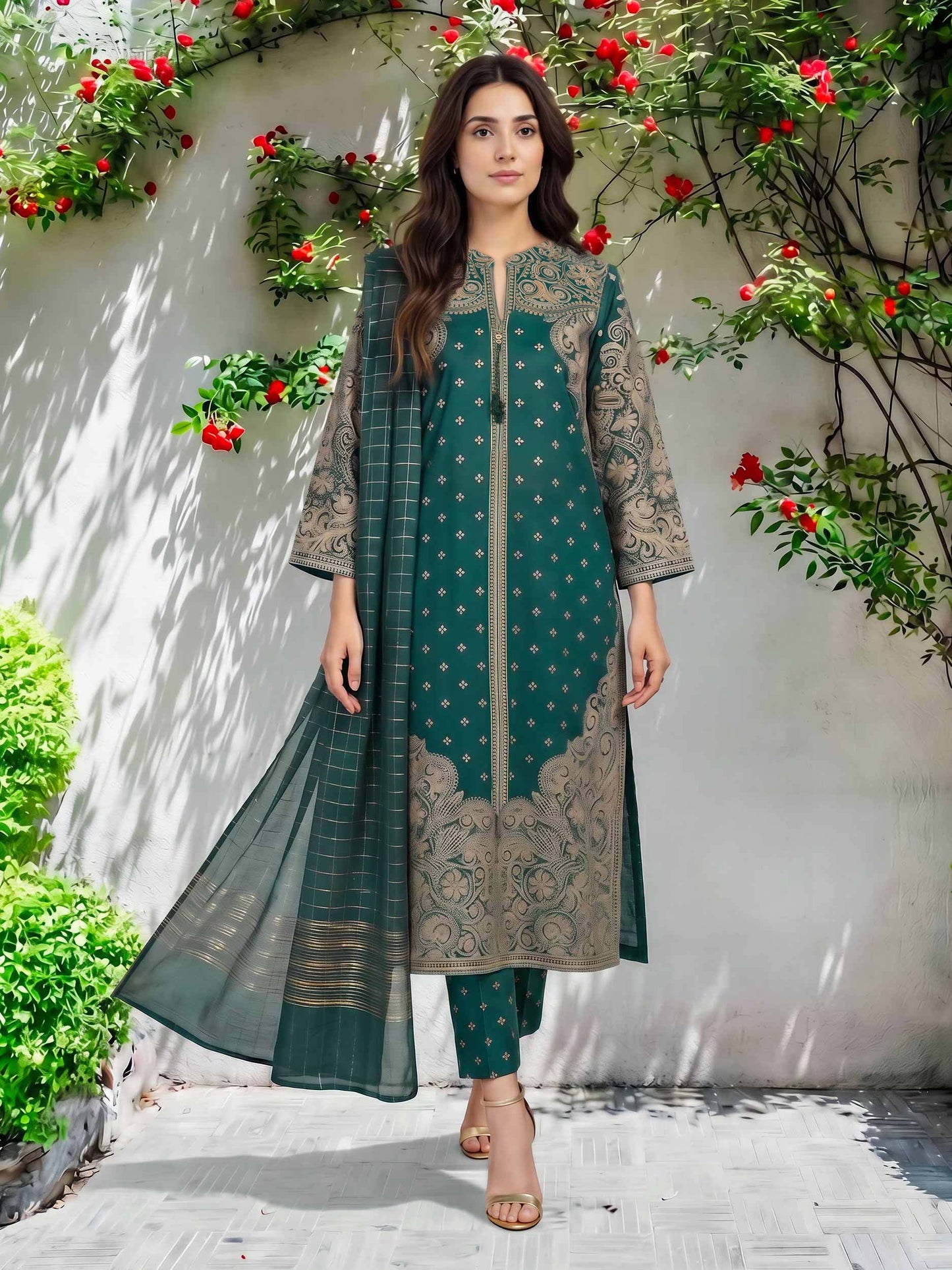 3 Piece Lawn Suit (Pret)