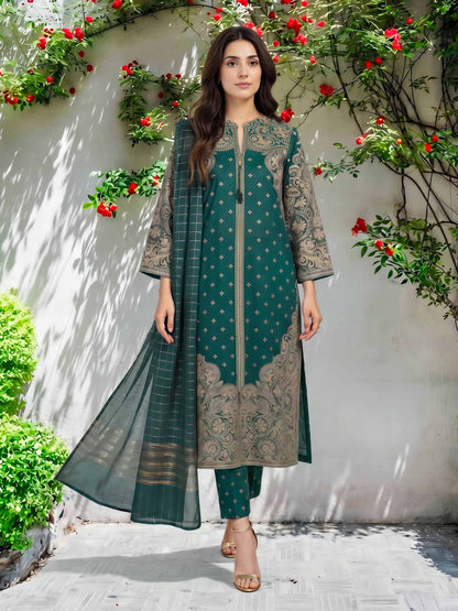 3 Piece Lawn Suit (Pret)