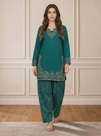 2 Piece Lawn Suit- Embroidered (Pret)