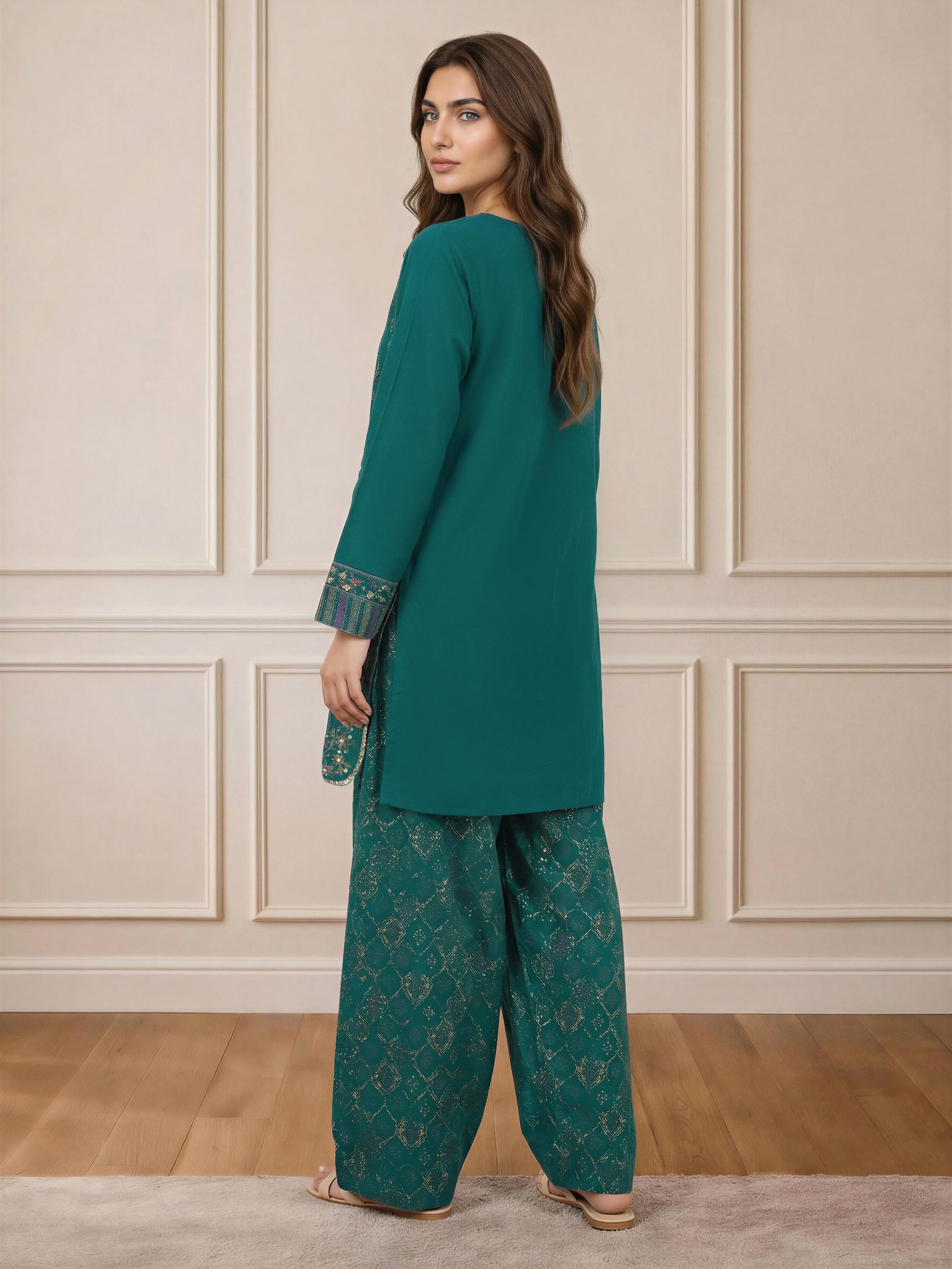 2 Piece Lawn Suit- Embroidered (Pret)