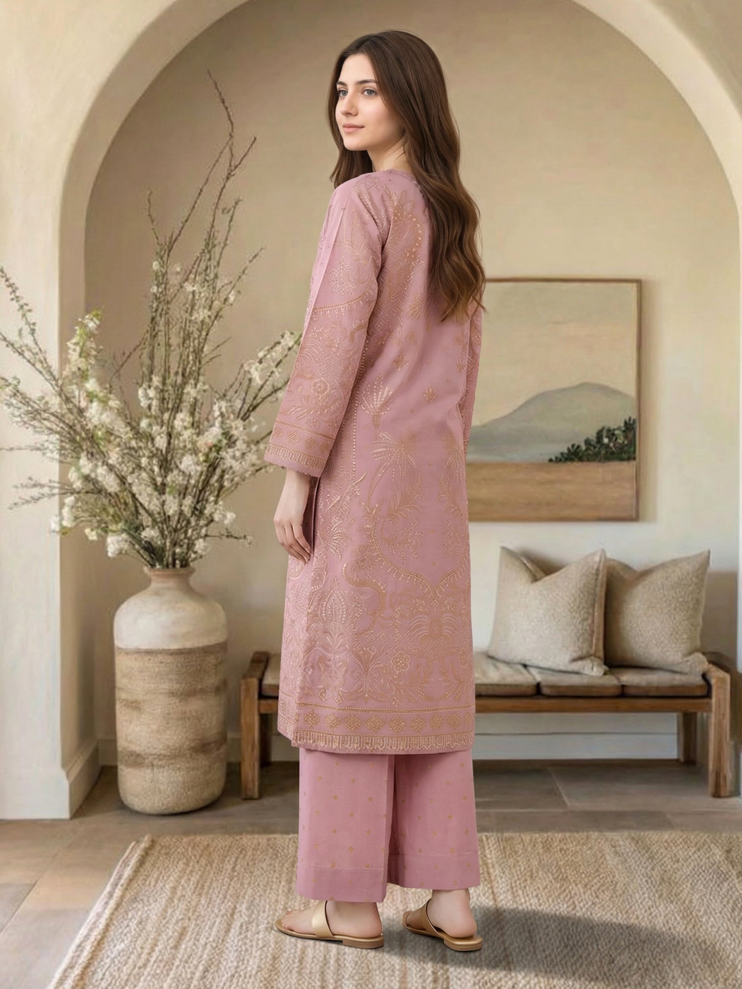 2 Piece Lawn Suit (Pret)