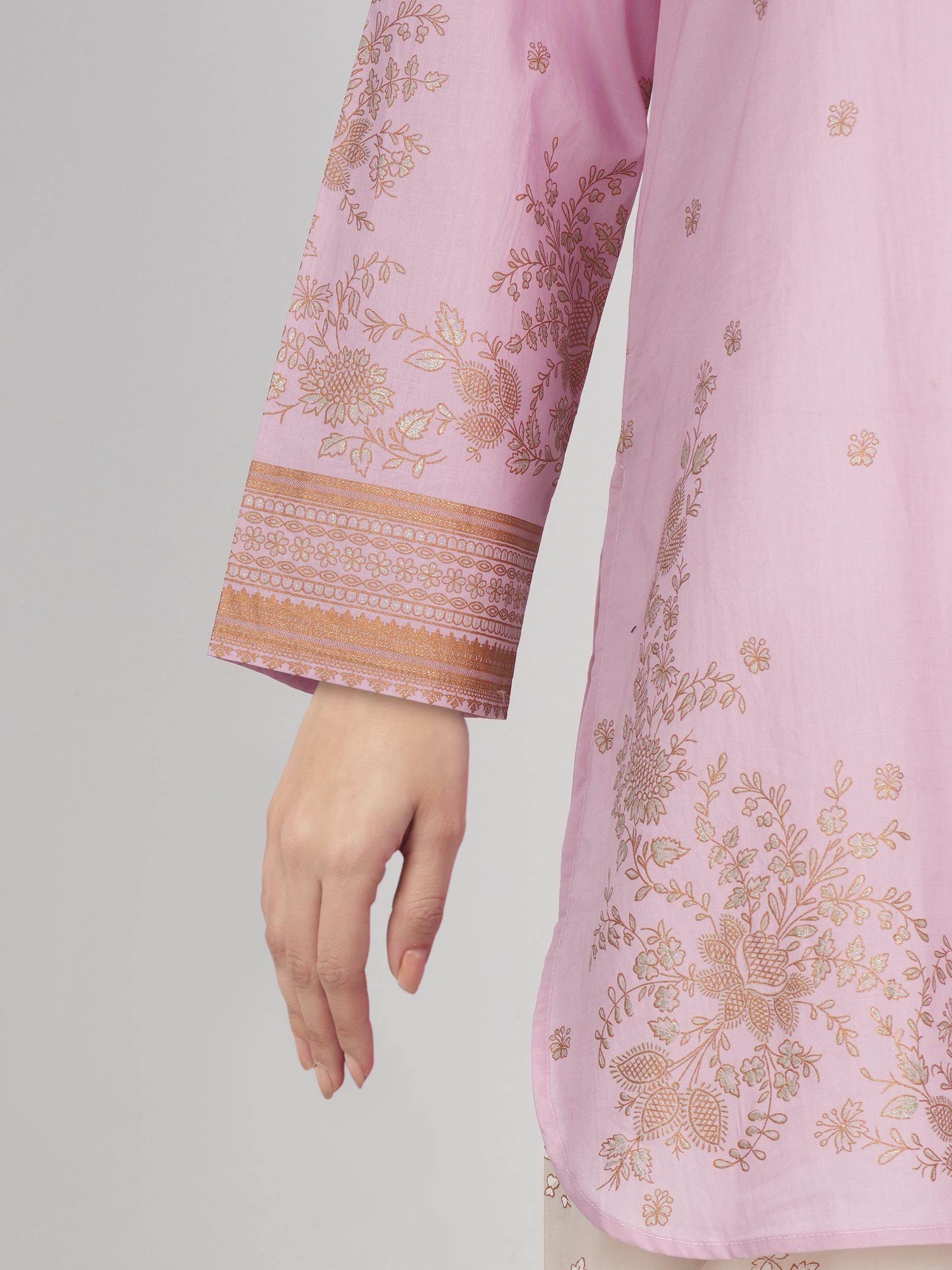 2 Piece Lawn Slub Suit (Pret)