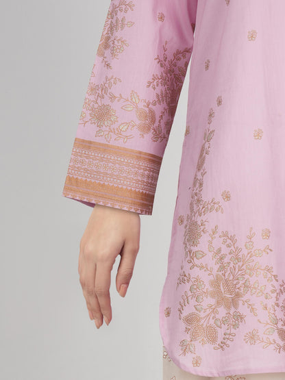 2 Piece Lawn Slub Suit (Pret)