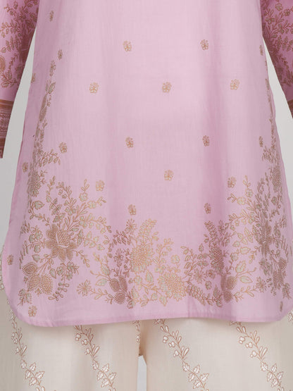 2 Piece Lawn Slub Suit (Pret)