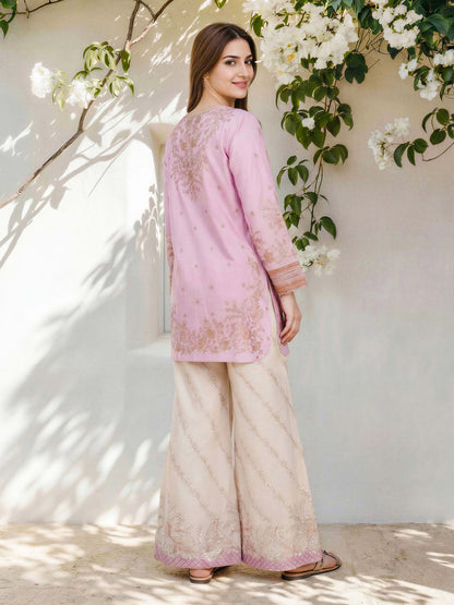 2 Piece Lawn Slub Suit (Pret)