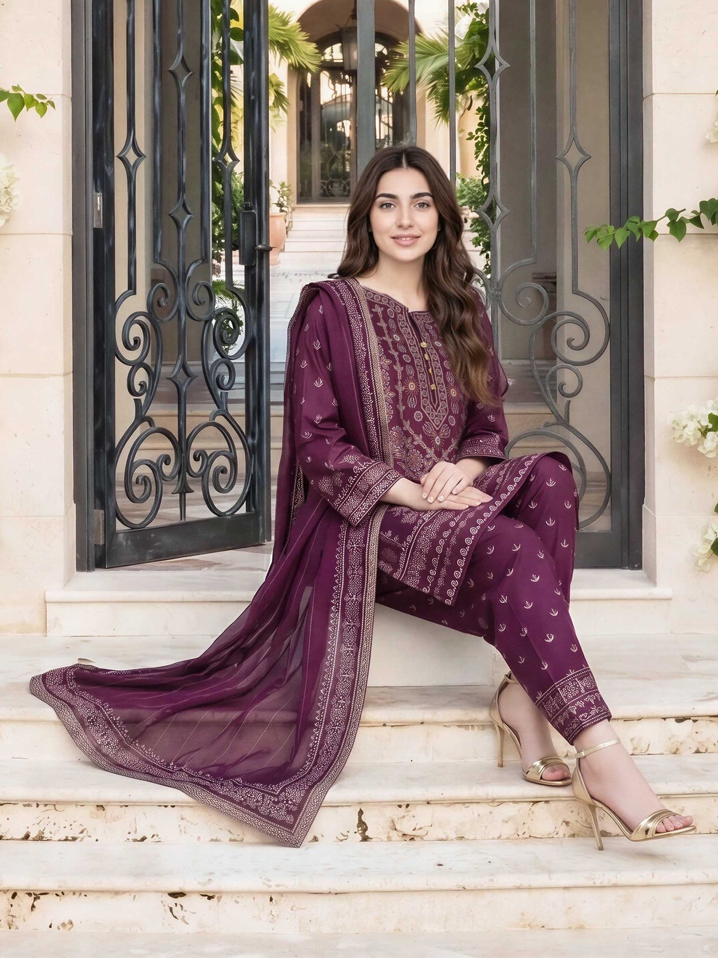 3 Piece Lawn Suit (Pret)