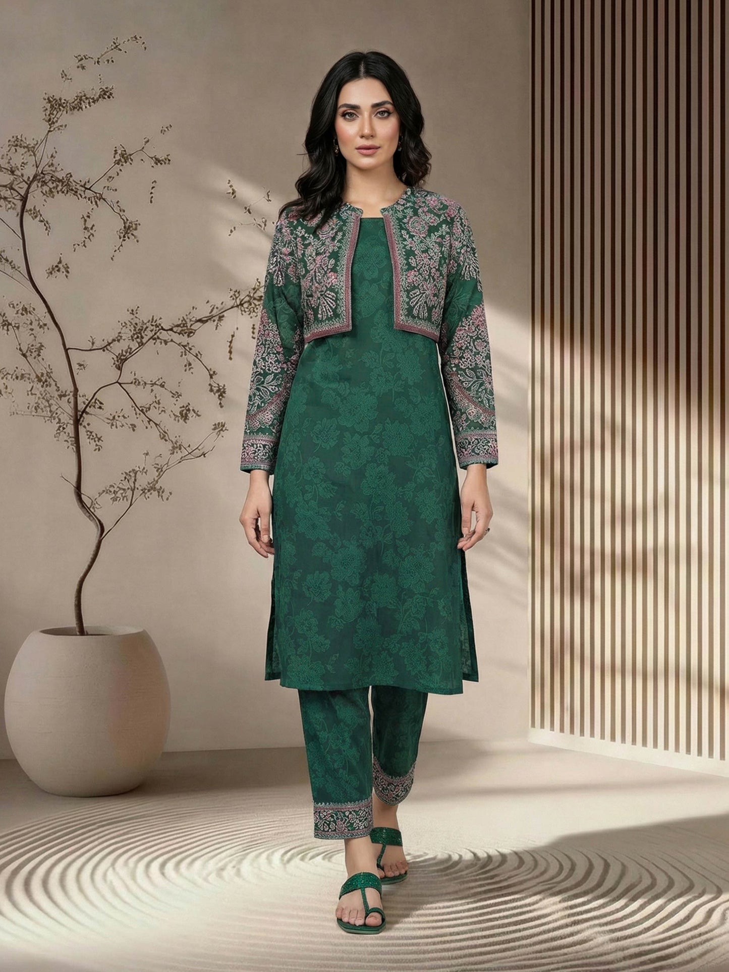 2 Piece Cambric Suit (Pret)