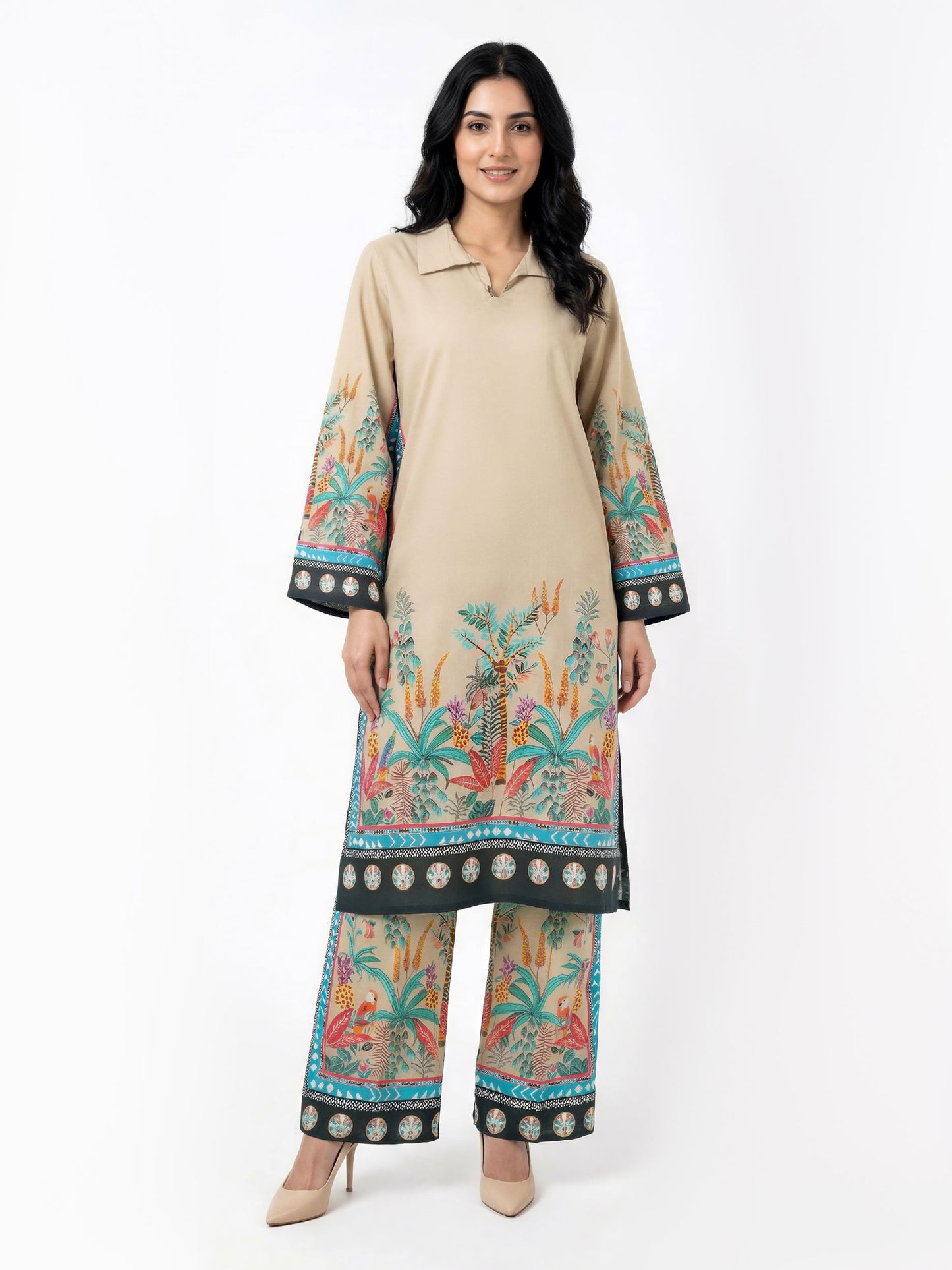 2 Piece Cambric Suit (Pret)