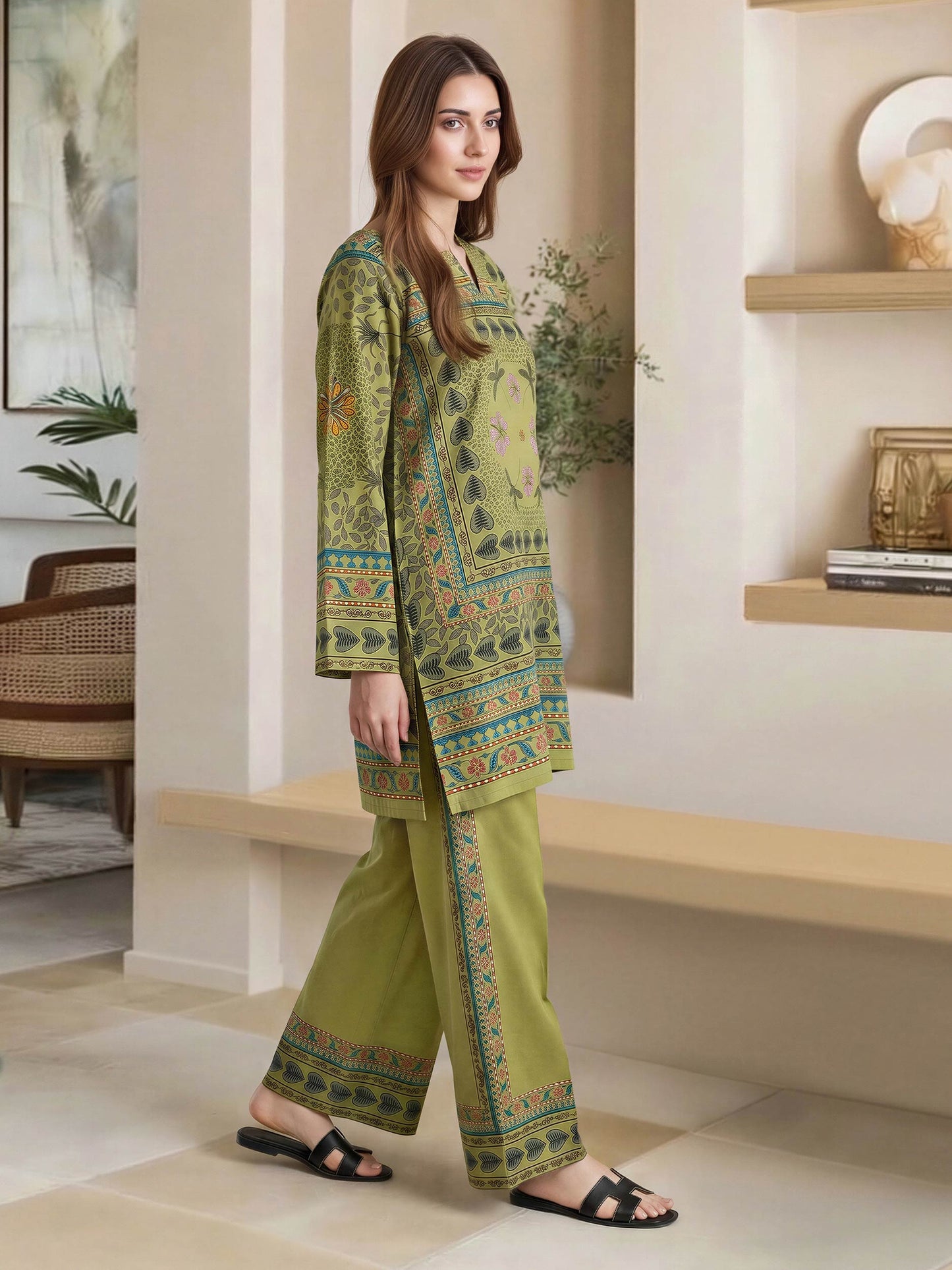 Lawn Slub Co-ord Set