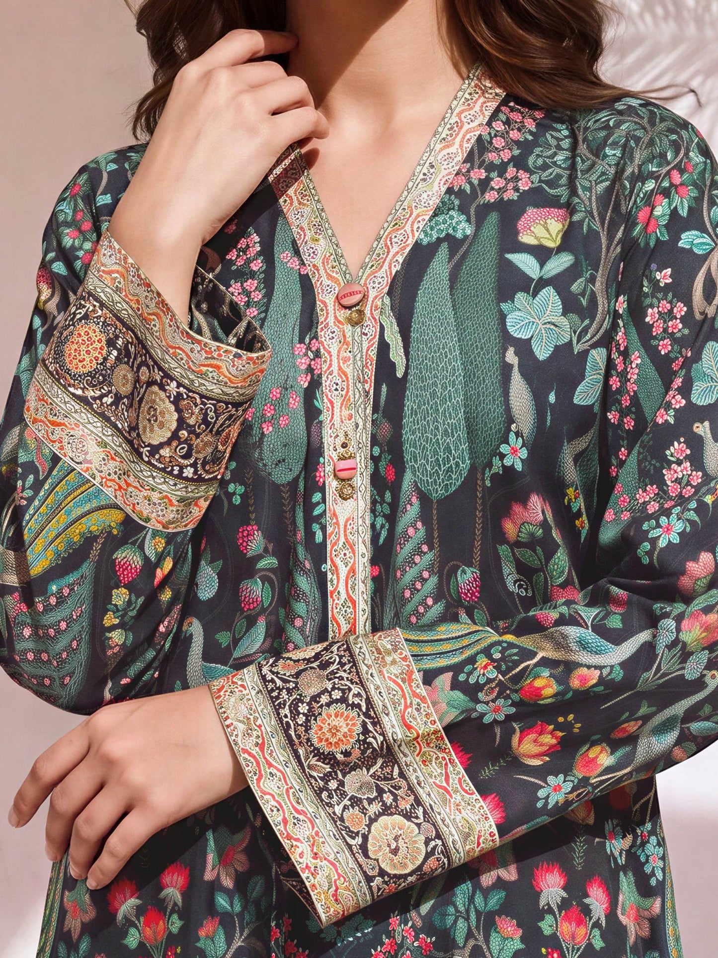 2 Piece Viscose Cotton Suit (Pret)