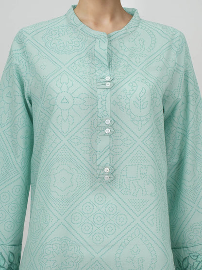 2 Piece Cambric Suit- Embroidered (Pret)