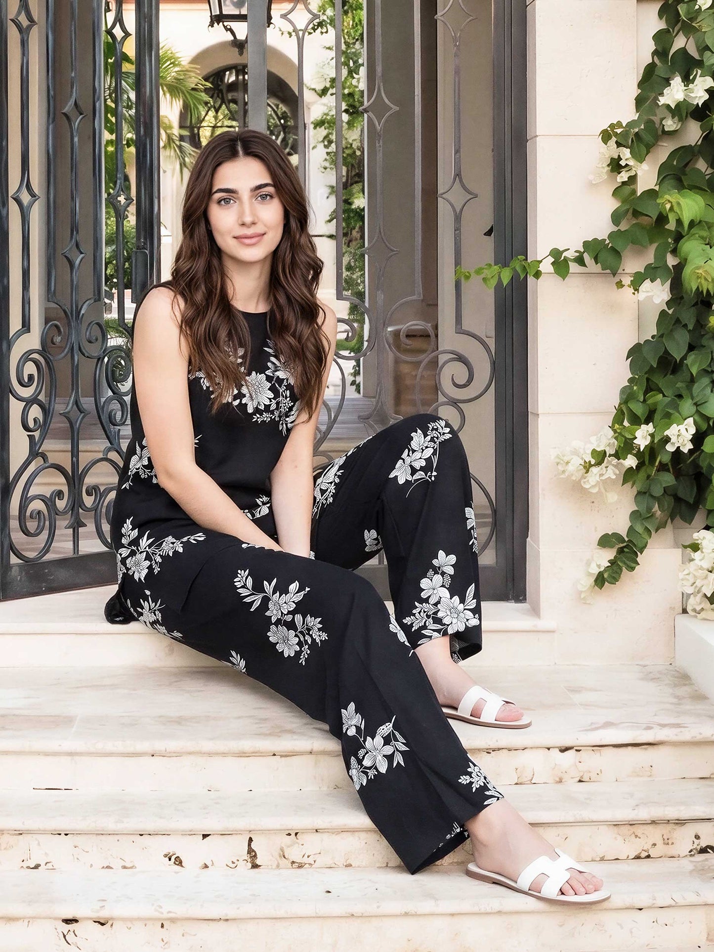 2 Piece Viscose Cotton Suit (Pret)