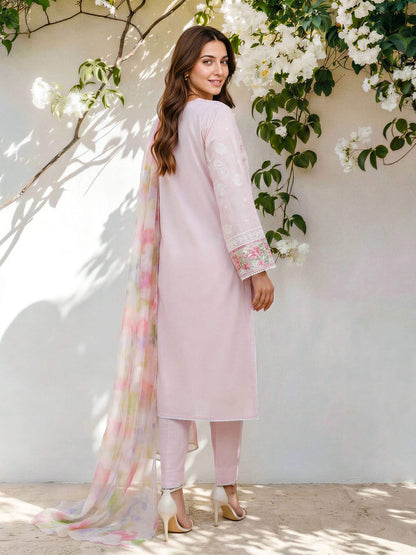 3 Piece Lawn Suit- Embroidered (Pret)