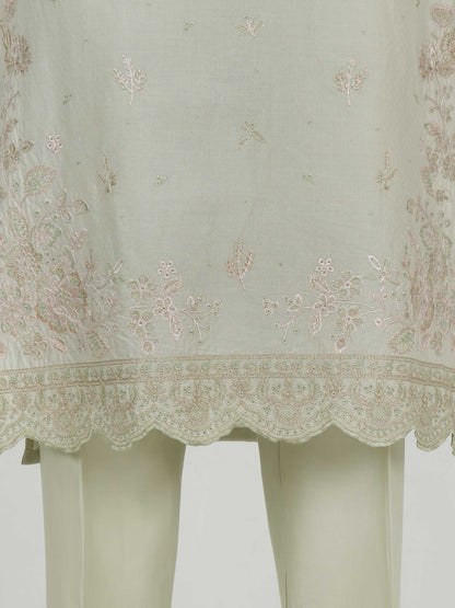 3 Piece Dobby Suit- Embroidered (Pret)
