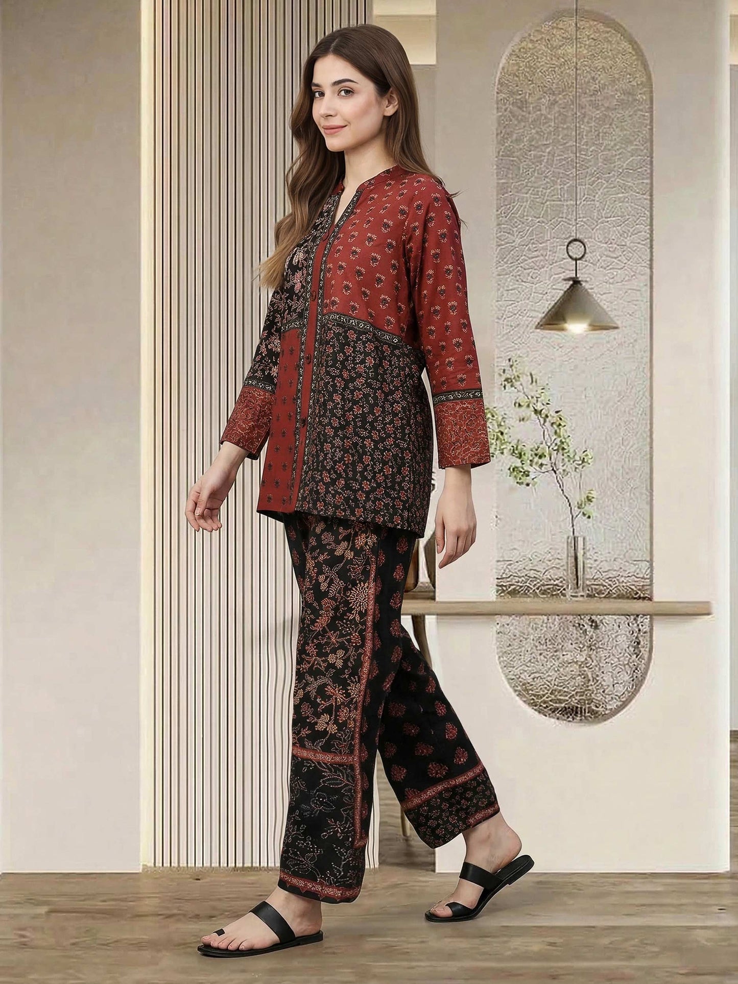 Lawn Slub Co-ord Set