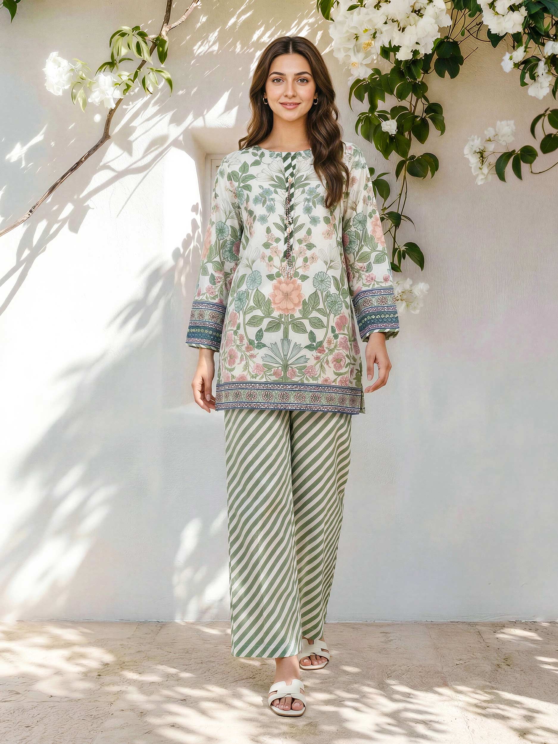 Lawn Slub Co-ord Set