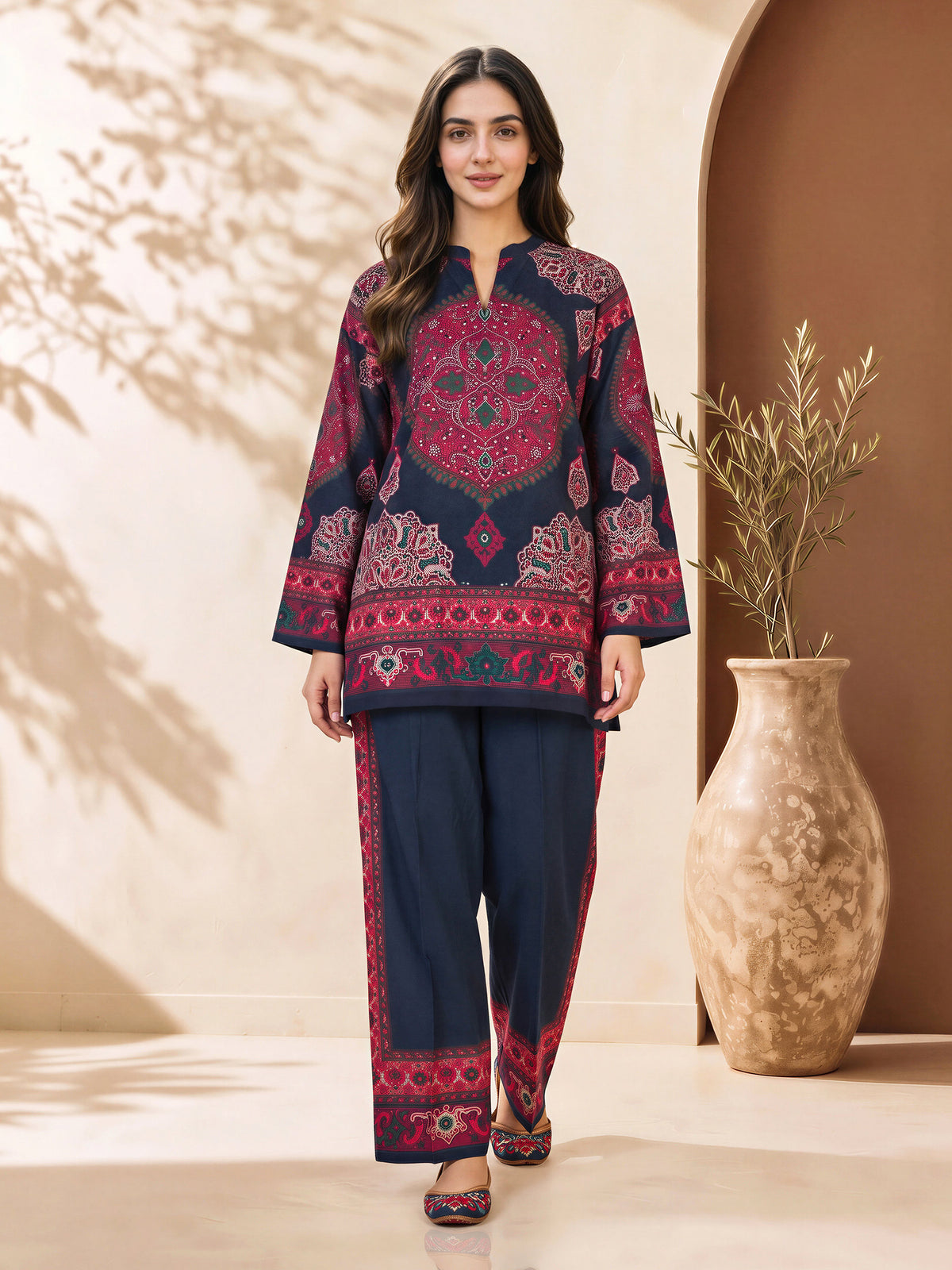 Viscose Cotton Co-ord Set