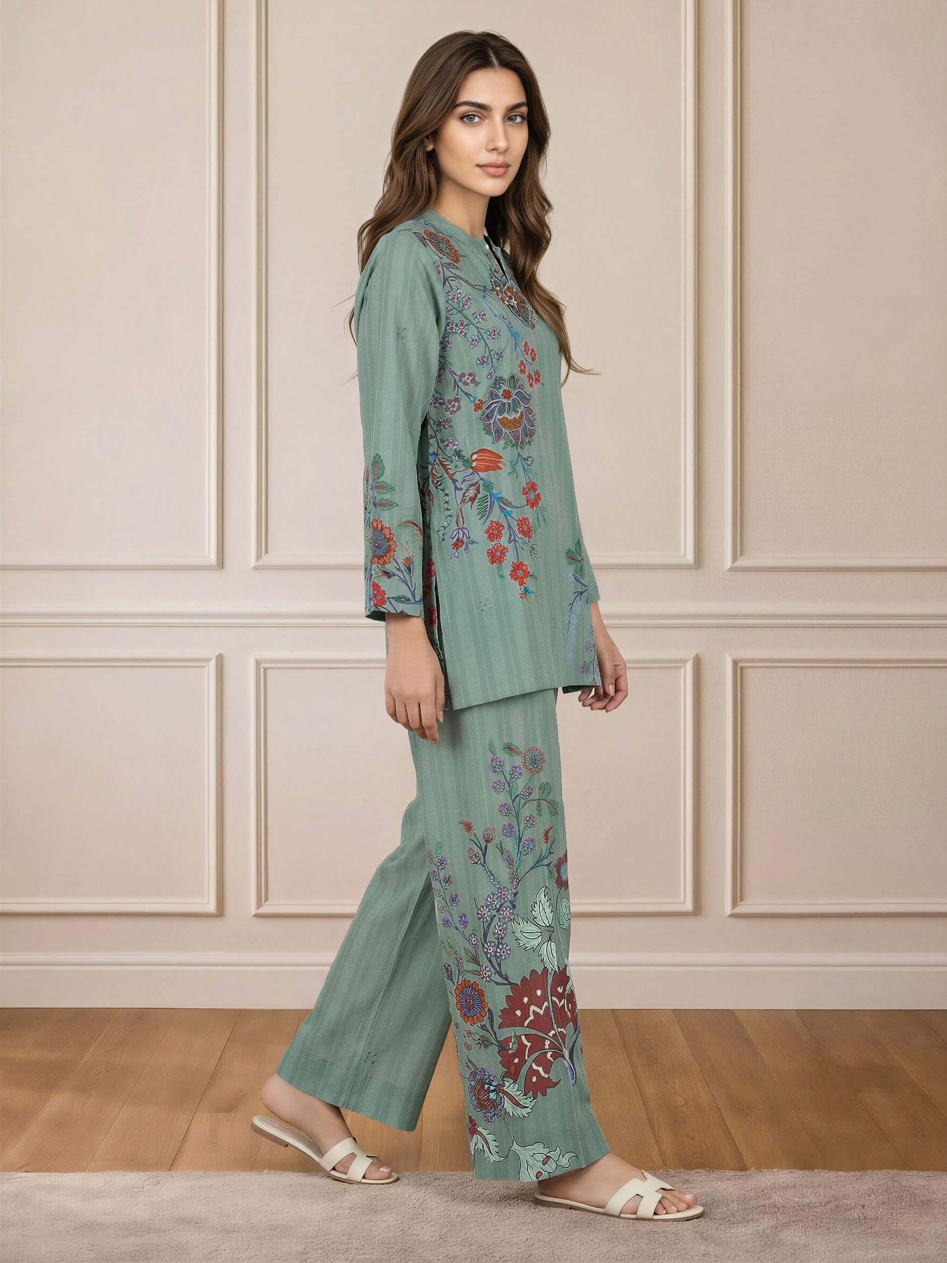 Lawn Slub Co-ord Set